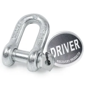 1/2" D Ring Shackle w/ 5/8" Screw Pin - 4,000 lbs. Capacity