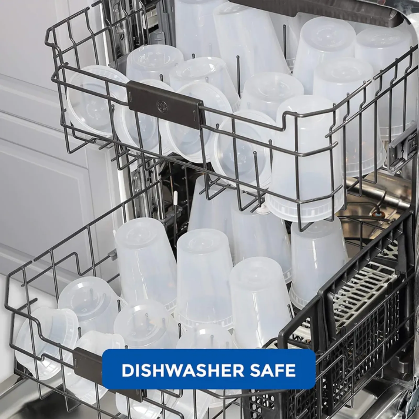 32oz Lightweight Clear Plastic Round Deli Container with Lids