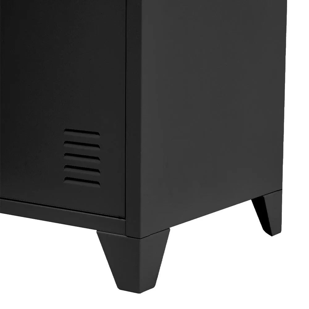 3ft W Metal File Cabinet TV stand with Adjustable Shelves for Home and Office