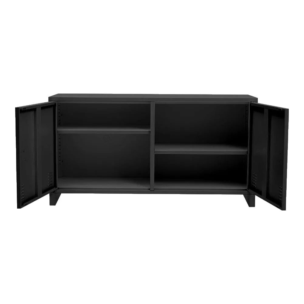 3ft W Metal File Cabinet TV stand with Adjustable Shelves for Home and Office