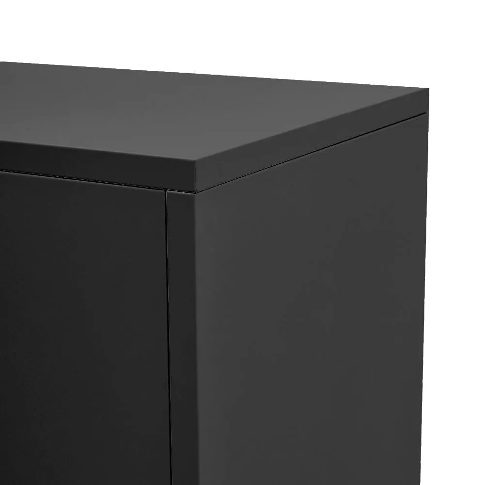 3ft W Metal File Cabinet TV stand with Adjustable Shelves for Home and Office
