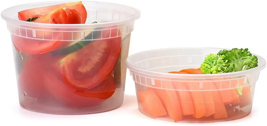 48 Pack (Mixed) 8OZ. and 16OZ. Meal Prep Soup  Plastic Containers with Lids
