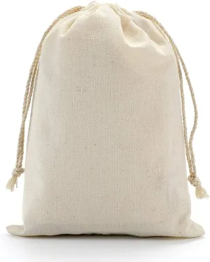 8x10 Canvas Muslin Drawstring Bags