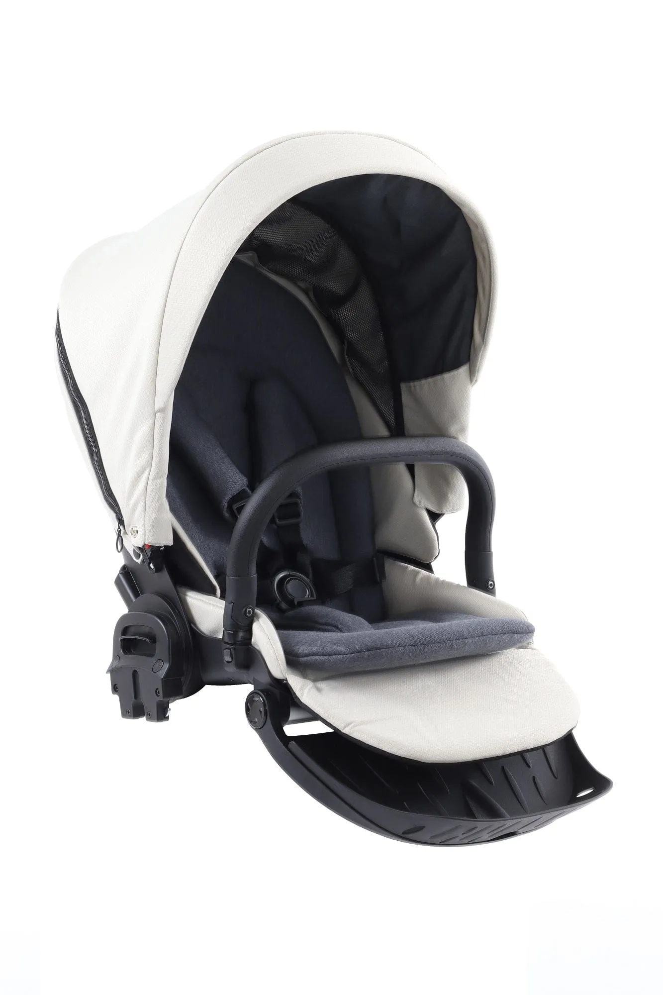 BabyStyle Prestige Vogue 12 Piece Bundle - Ivory / Black Frame / Black Leather