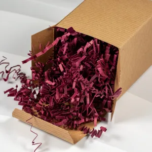 Basket Shred Crinkle Cut Burgundy