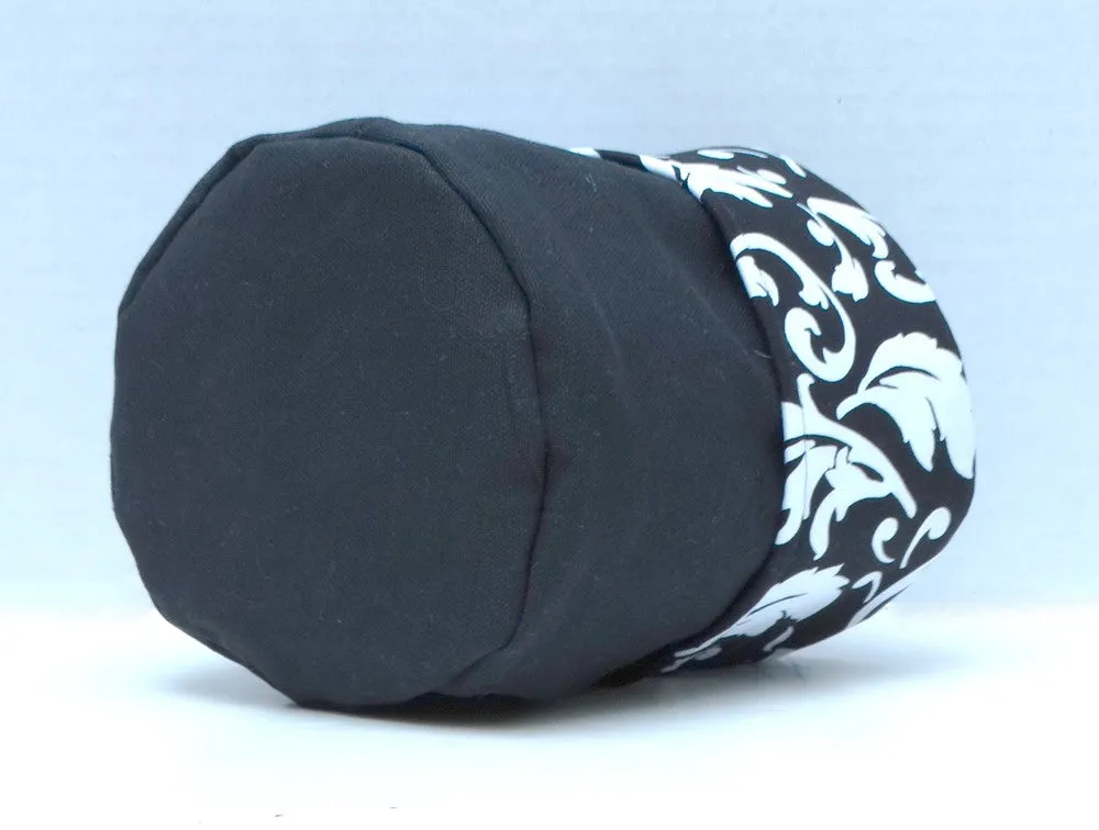 Black & White Leaf Print Bin