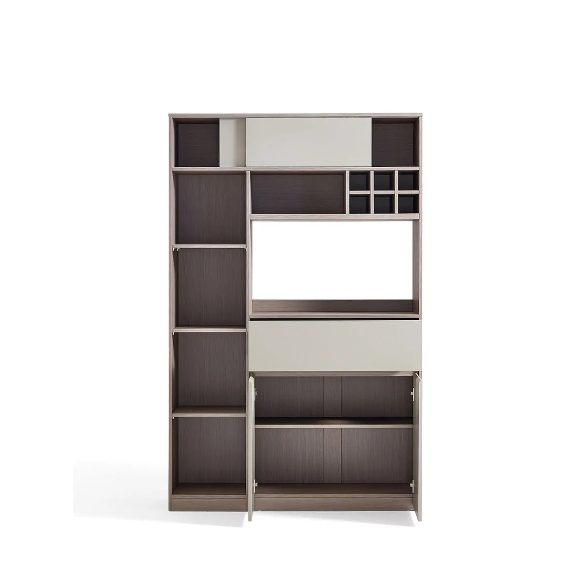 Cappuccino Taupe Dining Cabinet Pantry