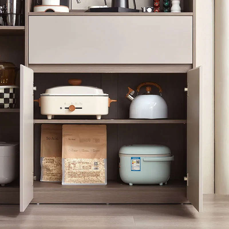 Cappuccino Taupe Dining Cabinet Pantry