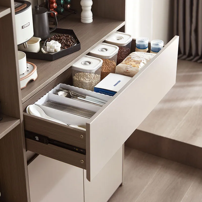 Cappuccino Taupe Dining Cabinet Pantry