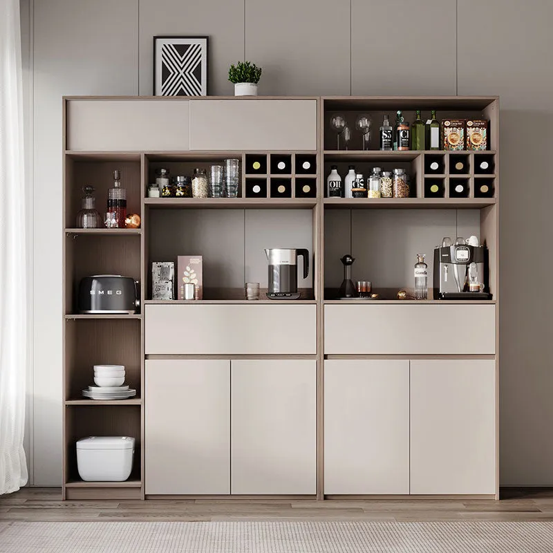 Cappuccino Taupe Dining Cabinet Pantry