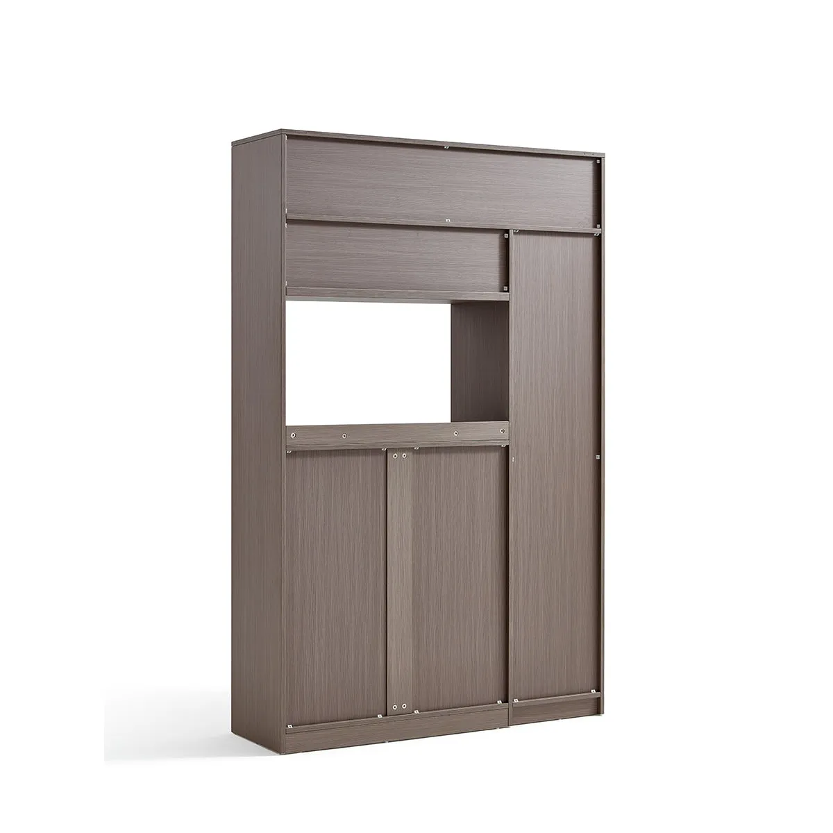 Cappuccino Taupe Dining Cabinet Pantry