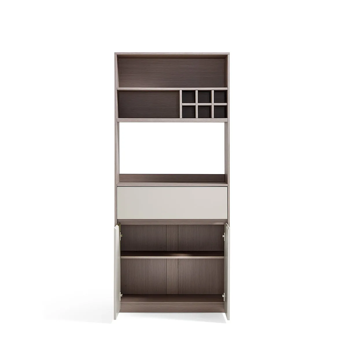Cappuccino Taupe Dining Cabinet Pantry