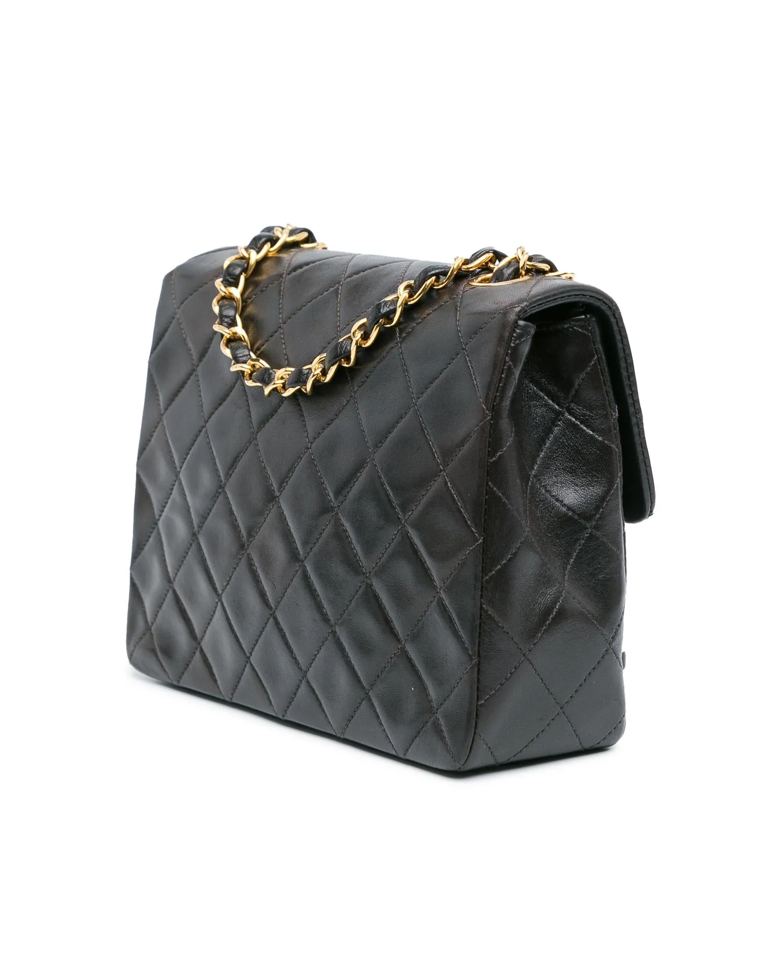Chanel Classic Double Flap Bag Black Lambskin Gold-Tone Hardware