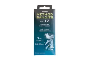 Drennan Carp Feeder - Method Bandits Barbless Hooks To Nylon