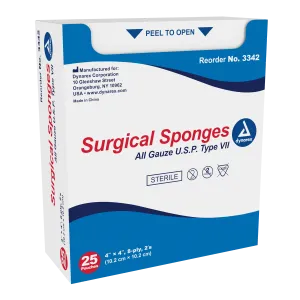 Dynarex - Surgical Gauze Sponge Sterile 2's 4"x 4"  8 Ply