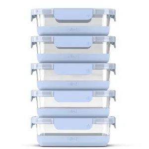 Ello Duraglass Refresh™ Meal Prep Containers, Set of 5