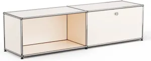 everyday Metal Storage Cabinet Freestanding Floor Garage Cabinets with 2 Doors for Living Room,Home Office,White