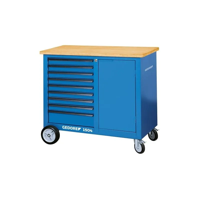 Gedore 1814931 Mobile workbench with 8 drawers