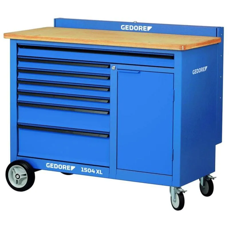 Gedore 1988468 Mobile workbench, 1.25 m wide