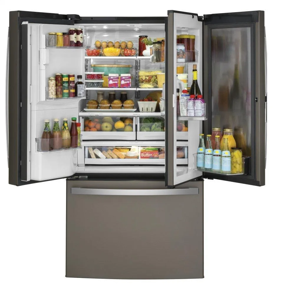 GFD28GMLES GE® 27.7 Cu. Ft. French-Door Refrigerator with Door In Door