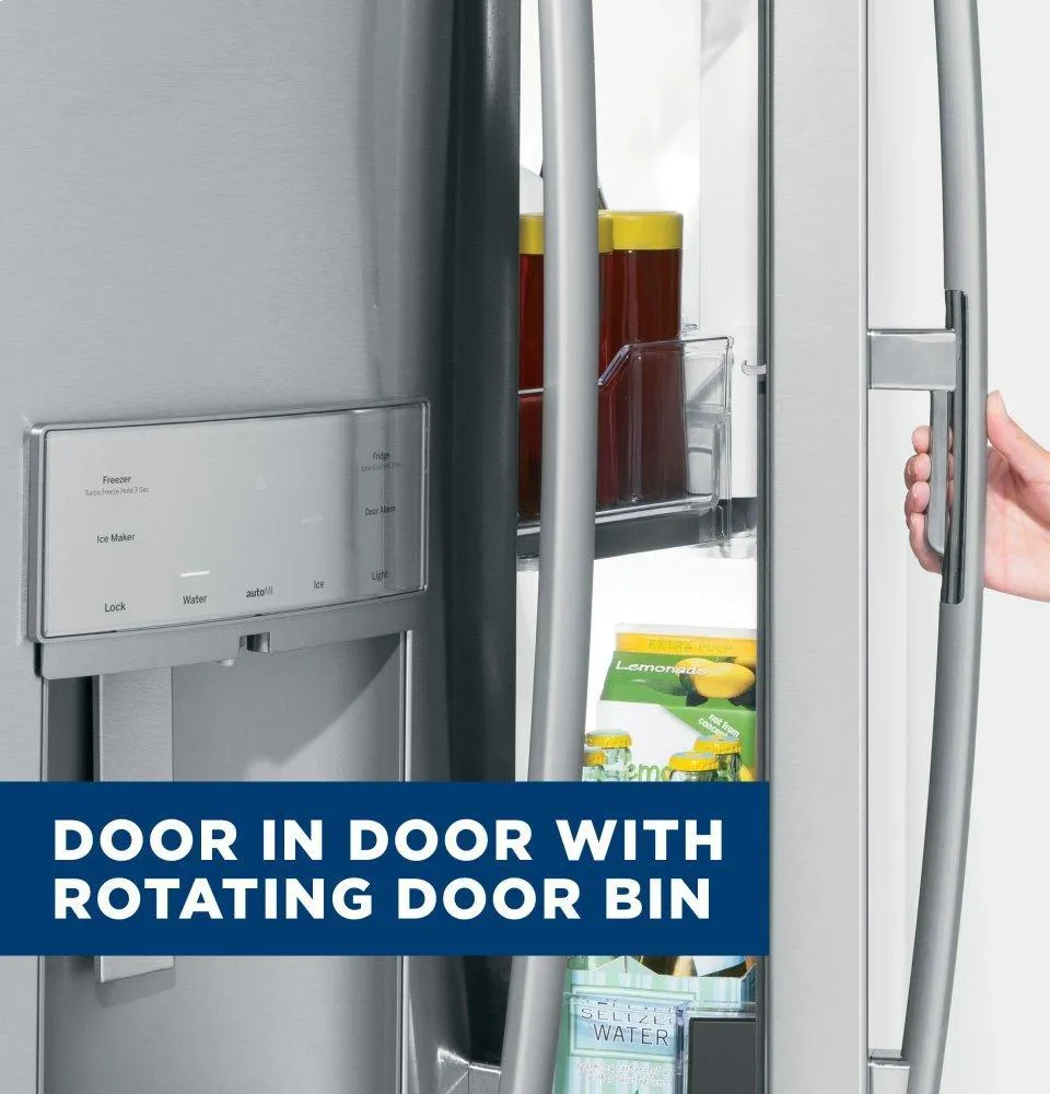 GFD28GMLES GE® 27.7 Cu. Ft. French-Door Refrigerator with Door In Door