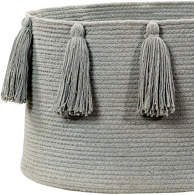Lorena Canals Basket Tassels Light Grey