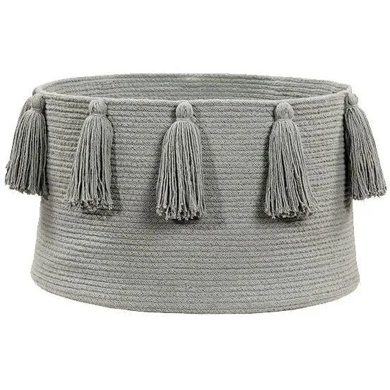 Lorena Canals Basket Tassels Light Grey