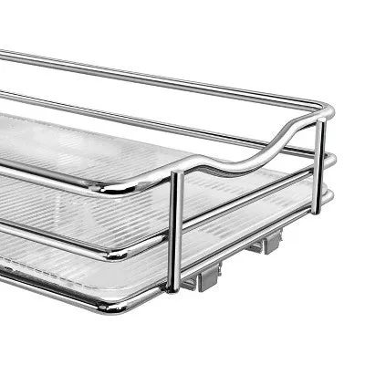 Lynk Professional Slide Out Spice Rack Upper Cabinet Organizer - 6" Wide