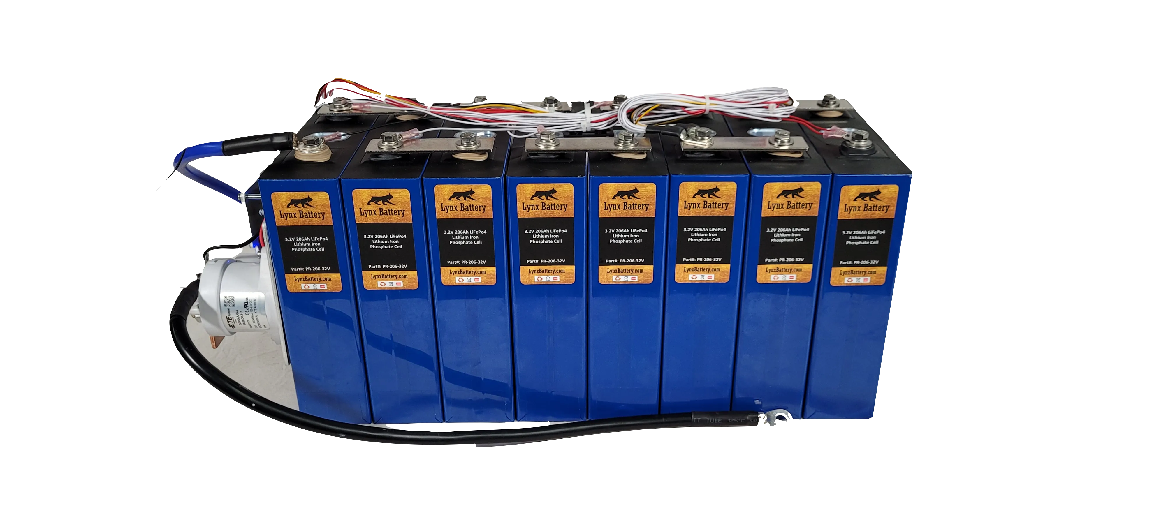 Lynx Battery 24V 200Ah Lithium Iron Phosphate Prismatic Battery with Programmable Smart Bluetooth 200A BMS and Cold Temp Cutoff
