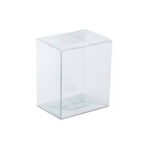 Mason Jar 4-oz Shot Glass Clear Plastic Gift Box 3" x 2" x 3" - Pack of 10