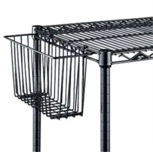 Metro H212B Black Storage Basket, 17.4" x 7.5" x 10"