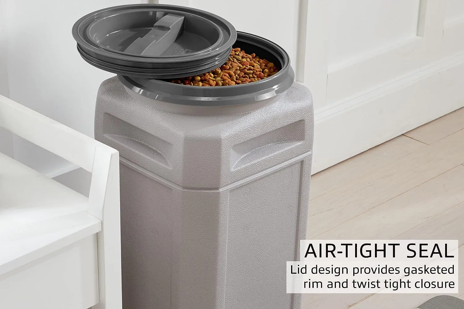 Mighty Tuff 13-Gallon Pet Food Storage Container – Airtight & Durable