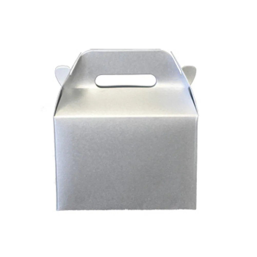 Mini Gable Boxes - SPARKLE SILVER (Set of 48)