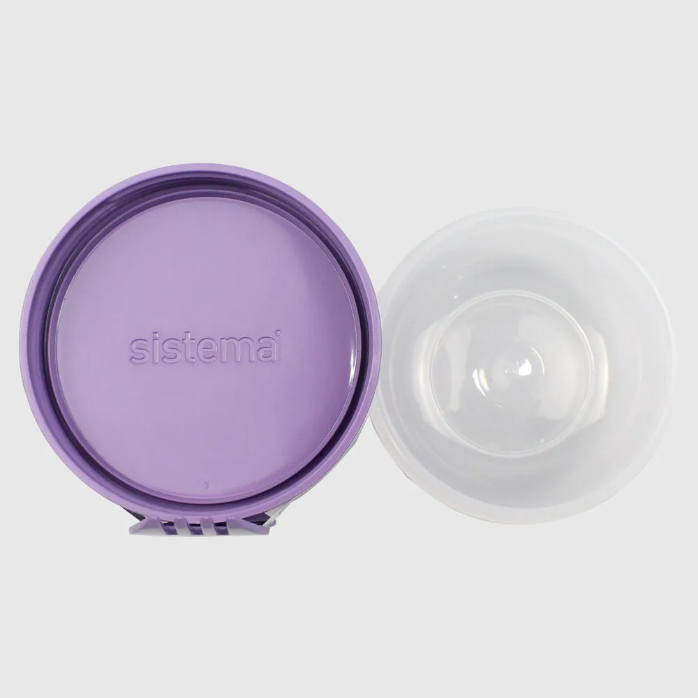 MISTY PURPLE SISTEMA 515ML SNACK CAPSULEâ„¢ TO GOâ„¢ FOOD STORAGE