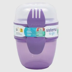 MISTY PURPLE SISTEMA 515ML SNACK CAPSULEâ„¢ TO GOâ„¢ FOOD STORAGE
