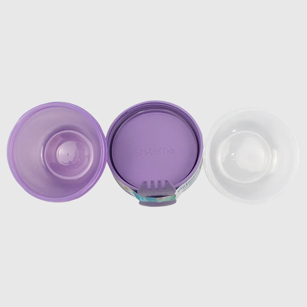 MISTY PURPLE SISTEMA 515ML SNACK CAPSULEâ„¢ TO GOâ„¢ FOOD STORAGE