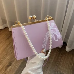 Pearlesque  Bag Mermaidcore Kawaii Academia Y2K Cottagecore Coquette Fairycore Dollette Princesscore
