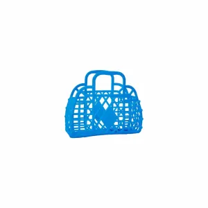 Royal Blue Retro Jelly Basket - Mini