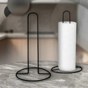Stainless Steel Tissue Roll Holder5451-Black