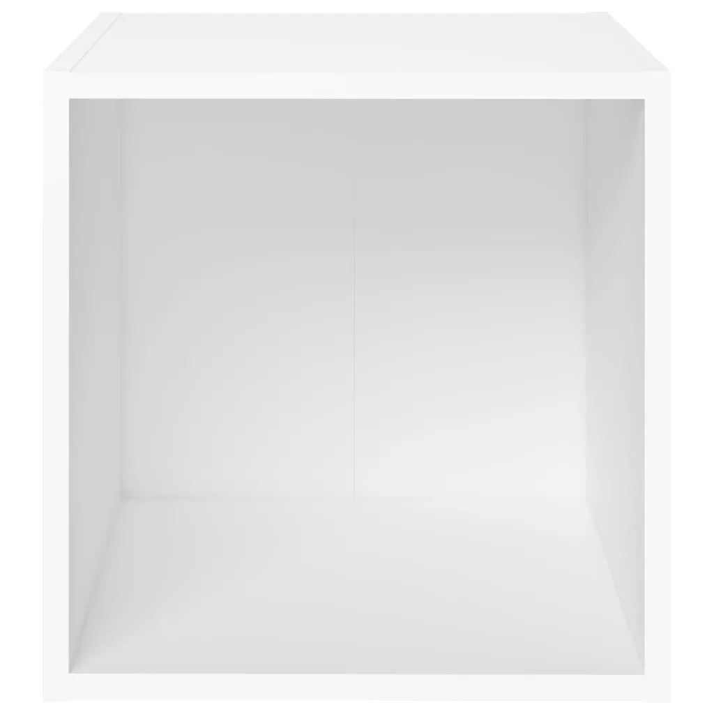 TV Cabinets 2 pcs White 37x35x37 cm Chipboard