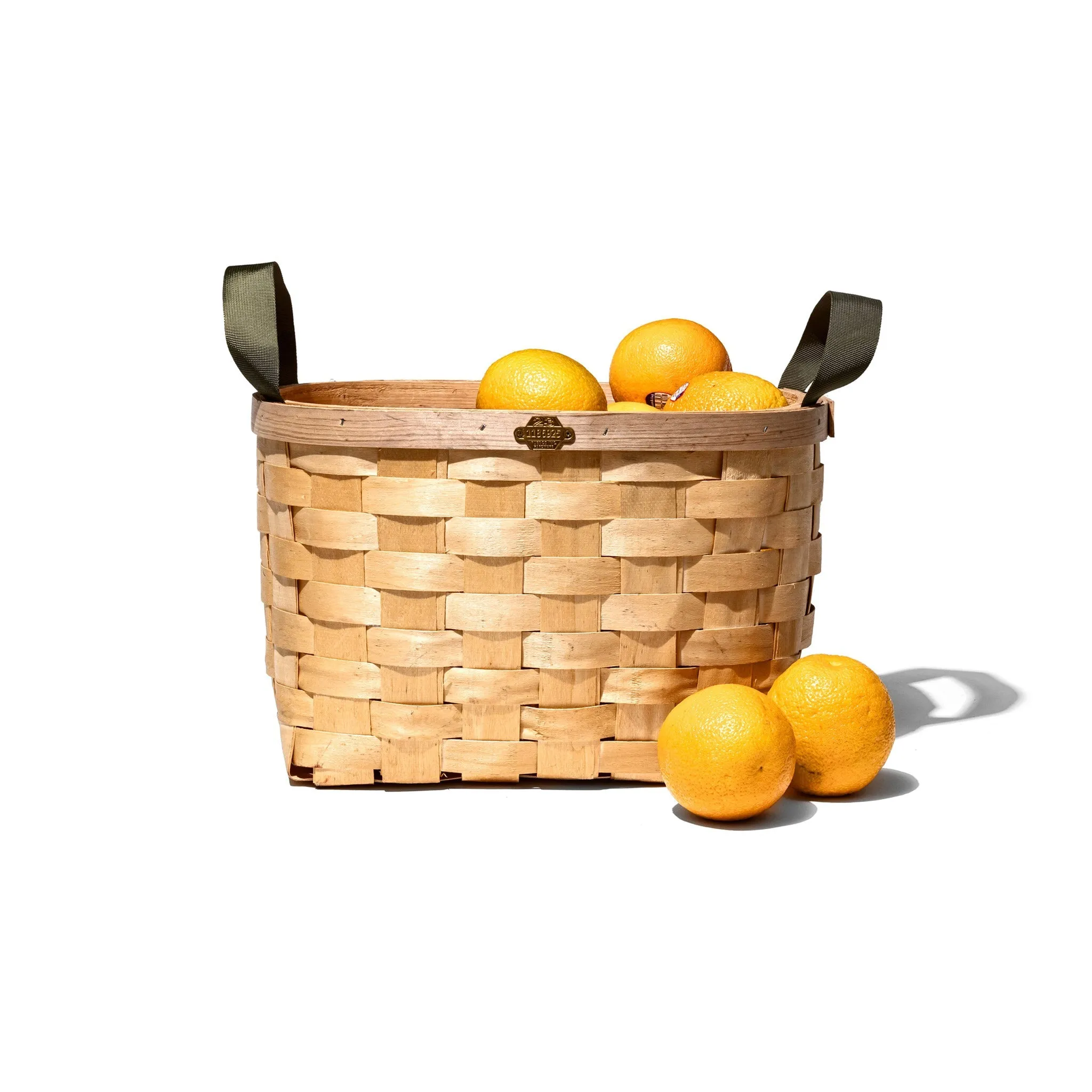 WOODEN BASKET BLACK SQUARE